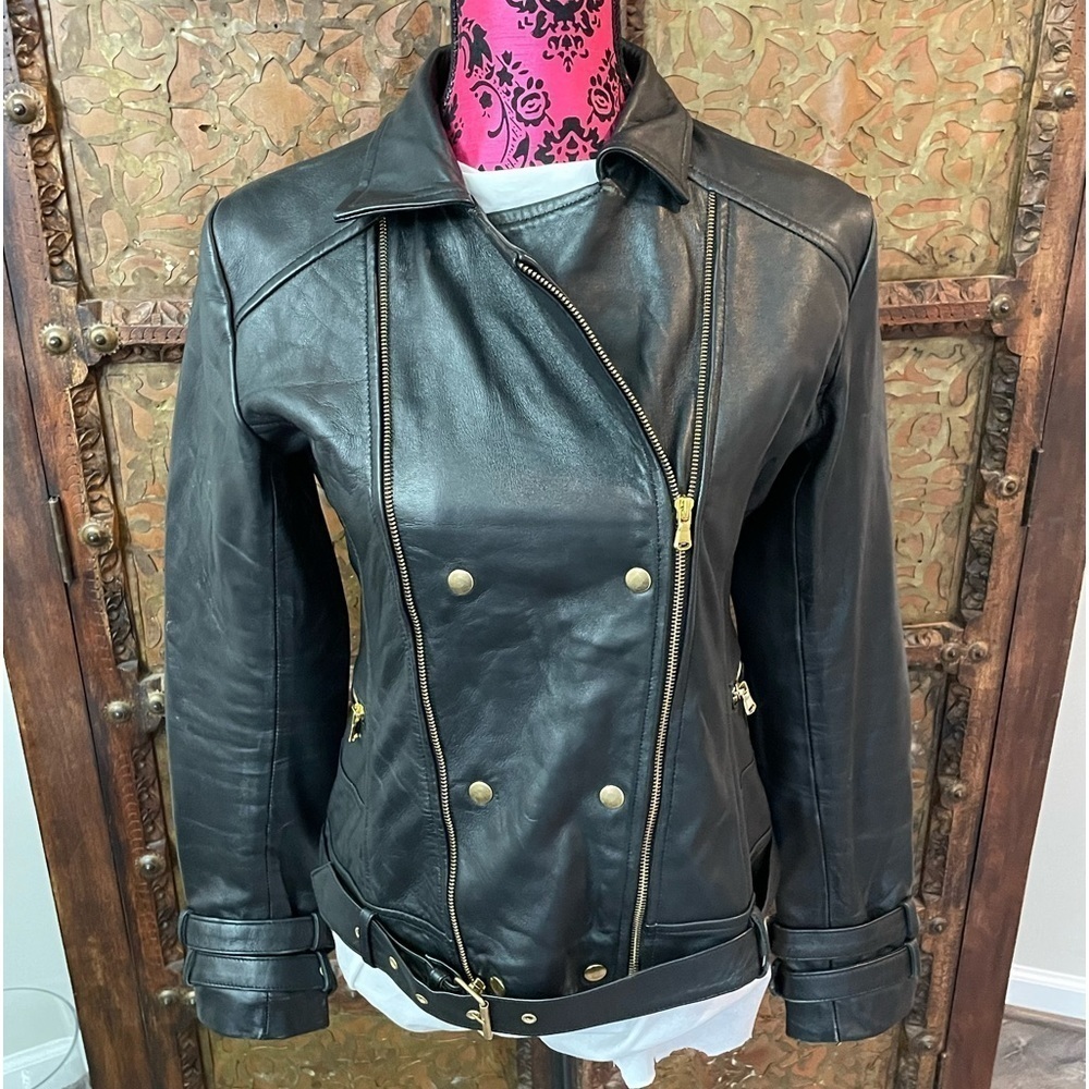 Thread Needle leather jacket L‎